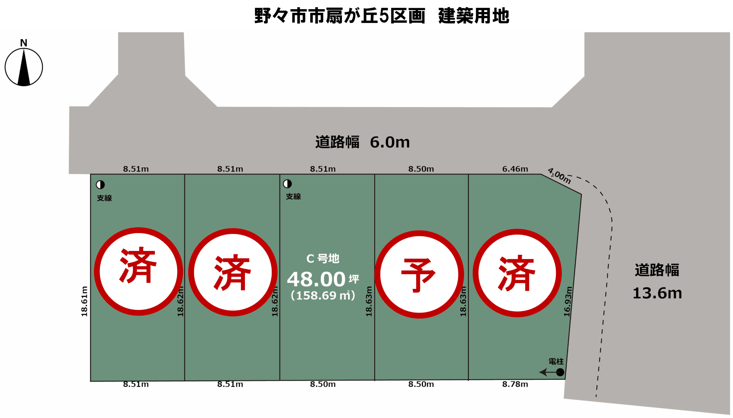 野々市市扇が丘　5区画