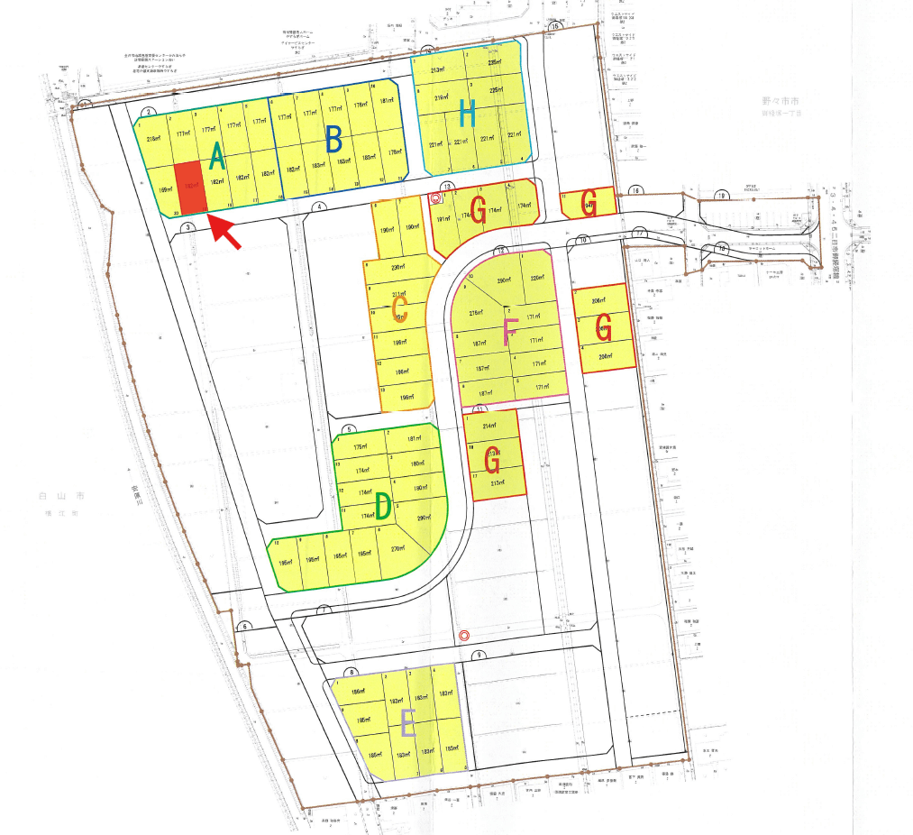 野々市長池　Aブロック［モデルハウス建設地］