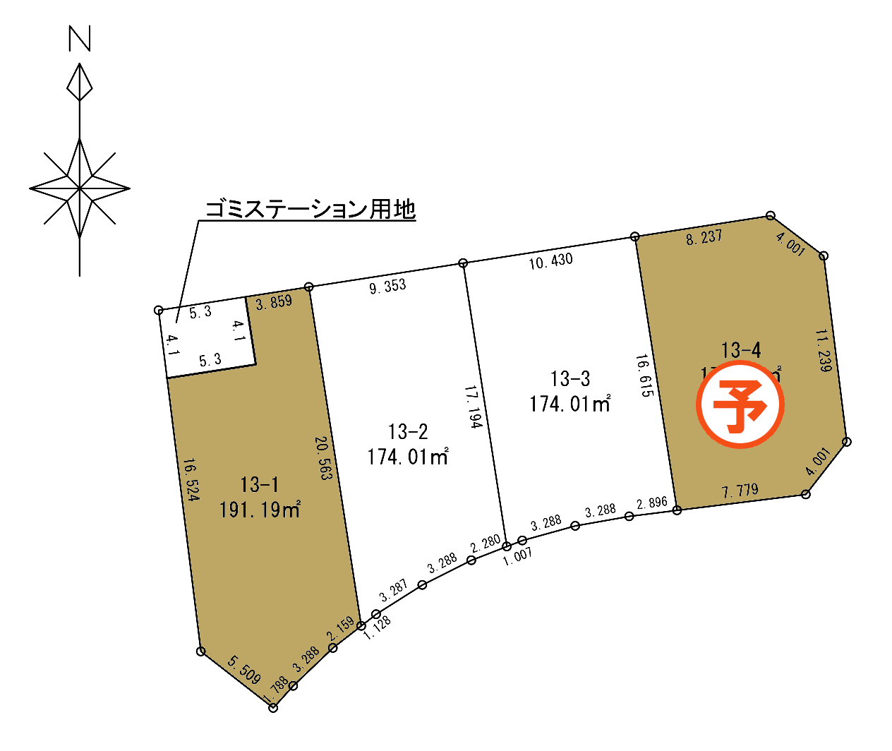 野々市長池／Ｇブロック　13街区1